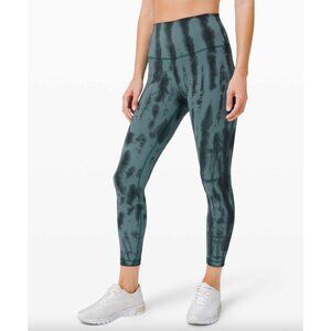 Lululemon Wunder Train High-Rise Tight 25" *Wash 8 Forest Shibori Graphite Grey